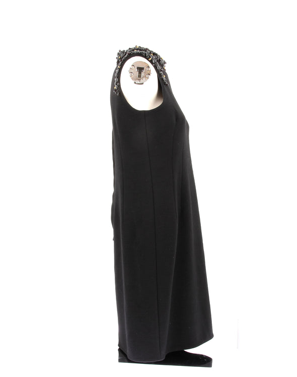Robe en laine et perles