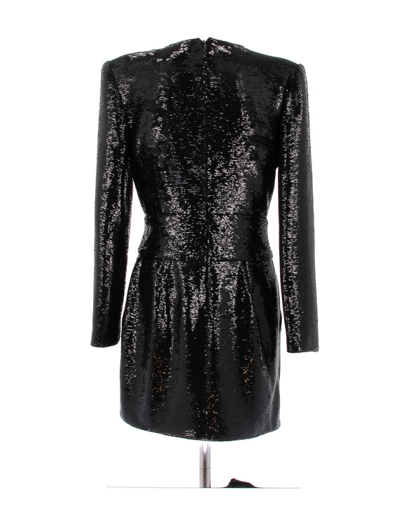 Robe noire à sequins