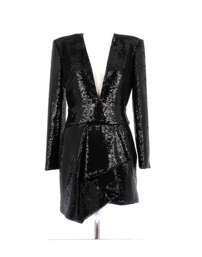 Robe noire à sequins