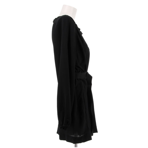 Robe en soie noire