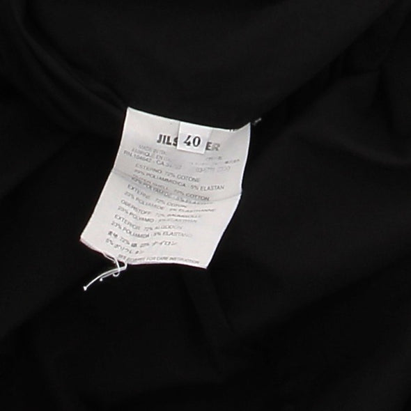 Robe chemise noire à manches longues