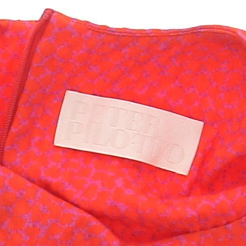 Robe orange à imprimés