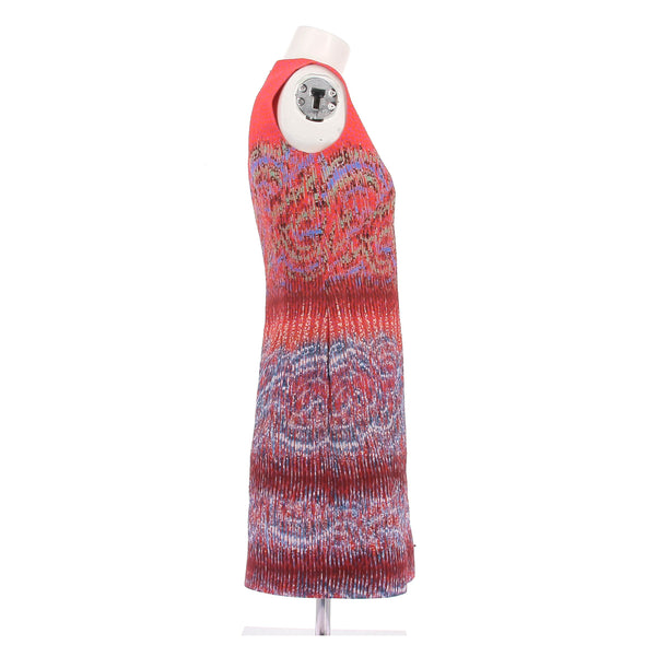 Robe orange à imprimés