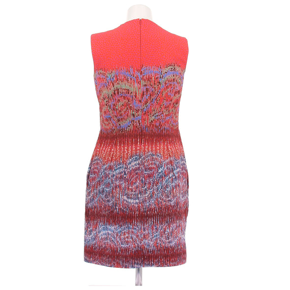 Robe orange à imprimés