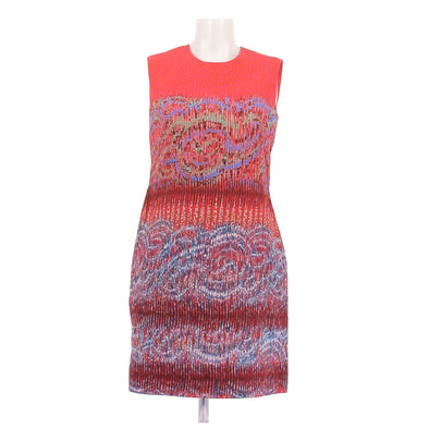 Robe orange à imprimés