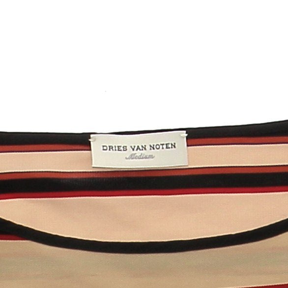 Robe à rayures beige