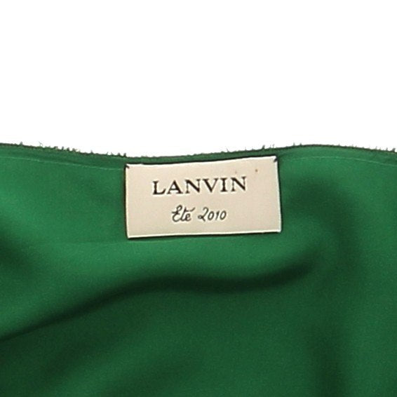 Robe en soie verte