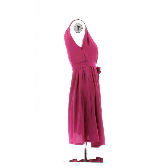 Robe en soie rose