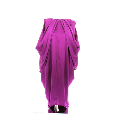 Robe en soie violette