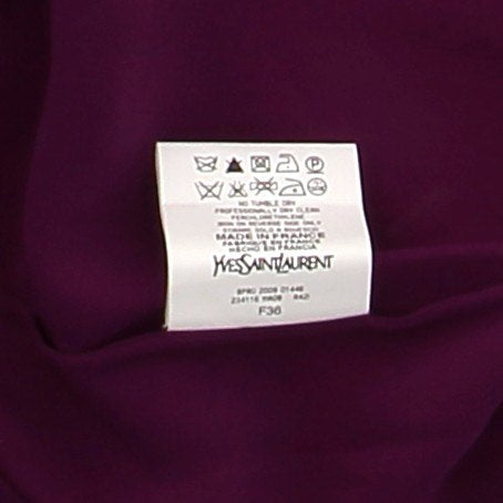 Robe en soie violette