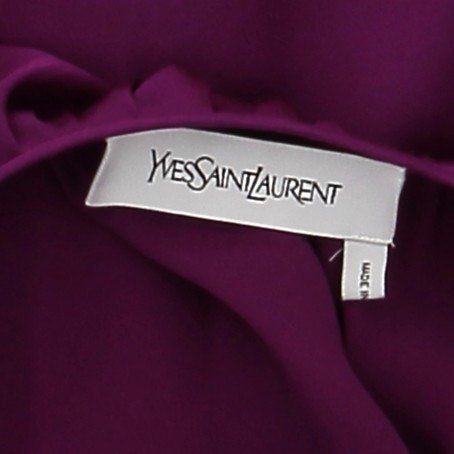 Robe en soie violette