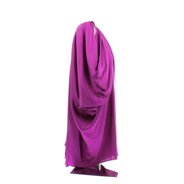 Robe en soie violette