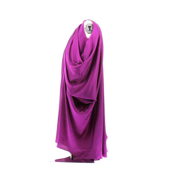 Robe en soie violette
