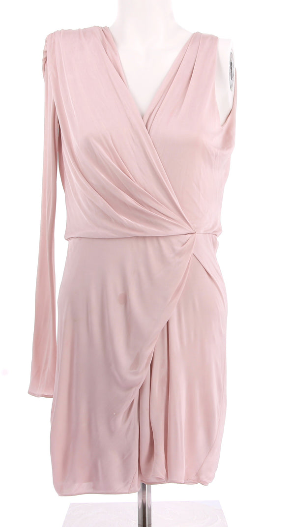 Robe rose asymétrique