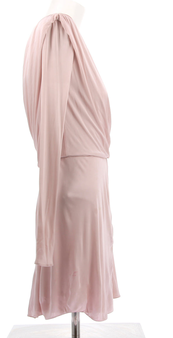 Robe rose asymétrique