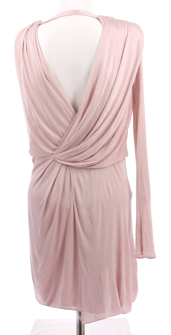 Robe rose asymétrique