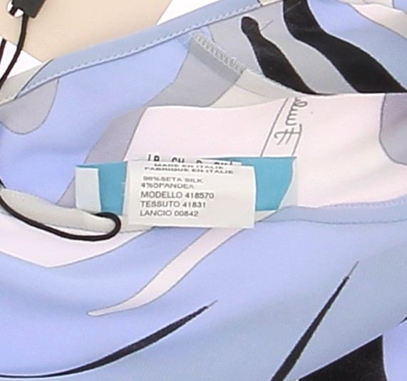 Robe en soie à imprimés