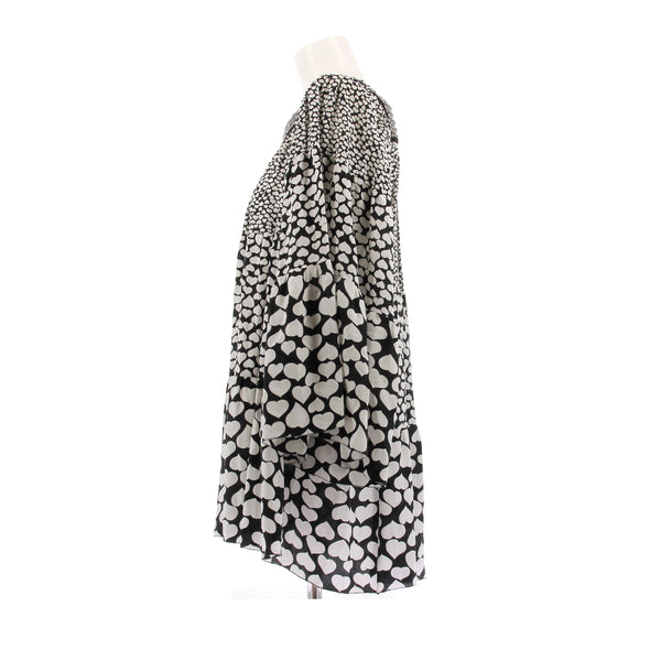 Robe en soie bicolore