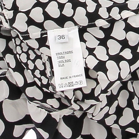 Robe en soie bicolore