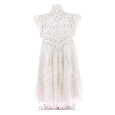 Robe en soie blanche