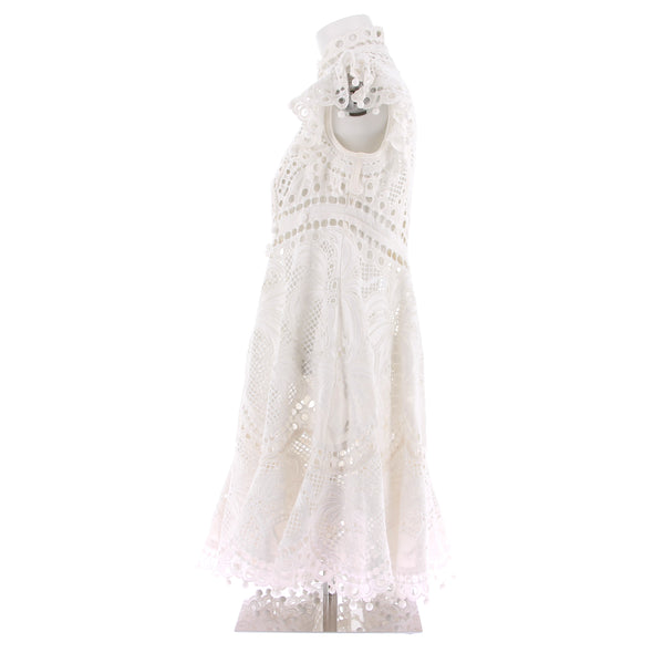 Robe en soie blanche