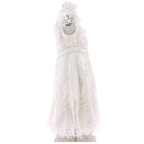 Robe en soie blanche