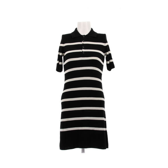 Robe en soie rayée