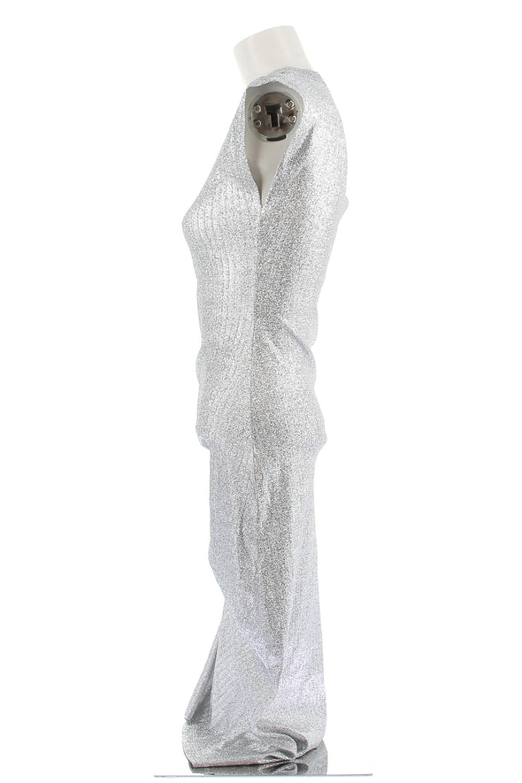 Robe argentée