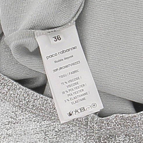 Robe argentée