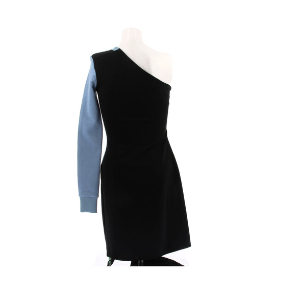 Robe asymétrique bicolore