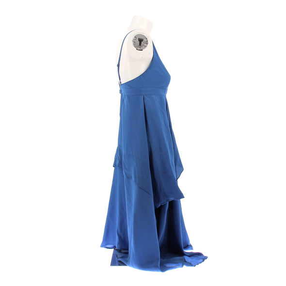 Robe en soie bleue