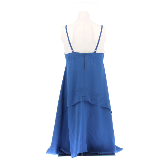 Robe en soie bleue