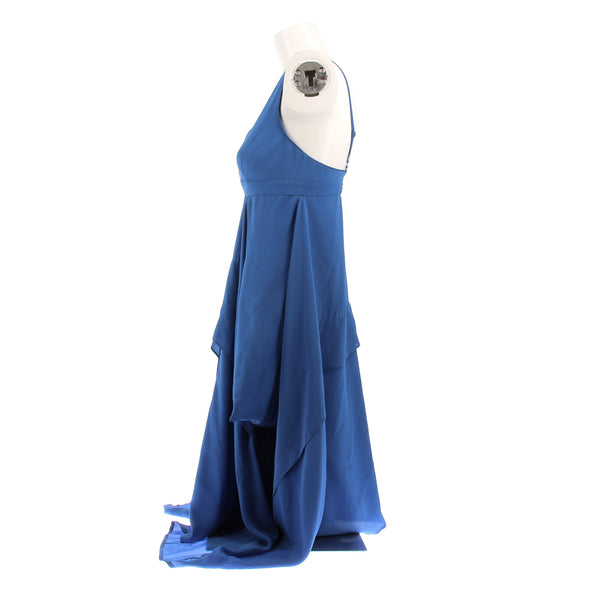 Robe en soie bleue