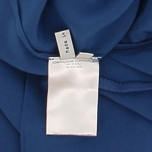 Robe en soie bleue