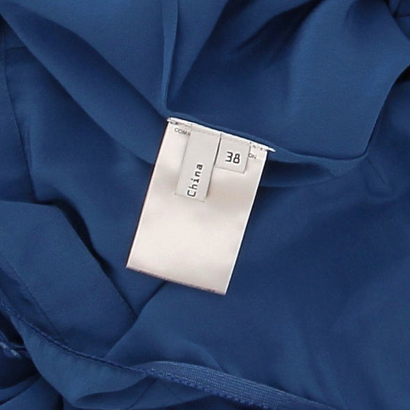 Robe en soie bleue