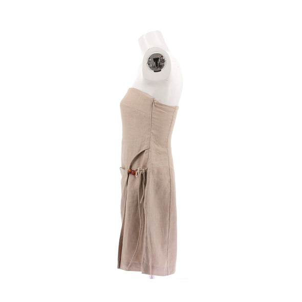 Robe bustier en lin