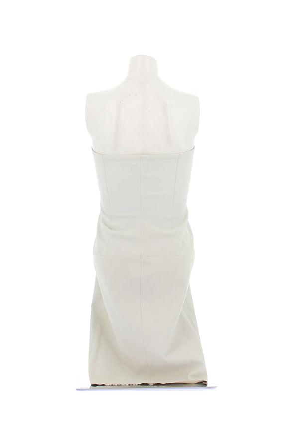 Robe bustier en cuir