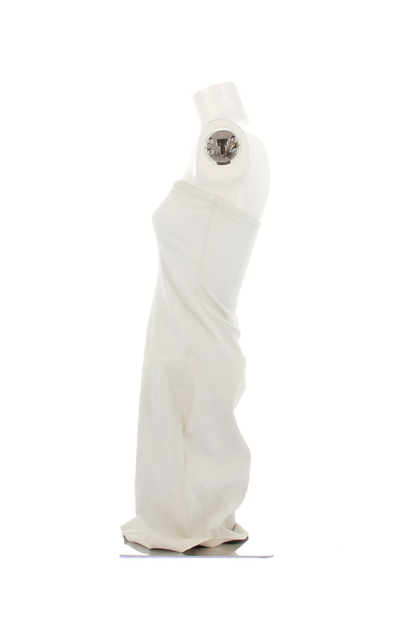 Robe bustier en cuir