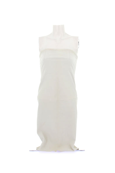 Robe bustier en cuir