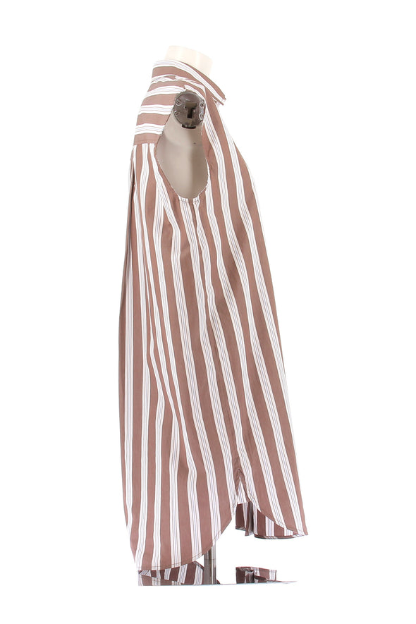 Robe chemise rayée