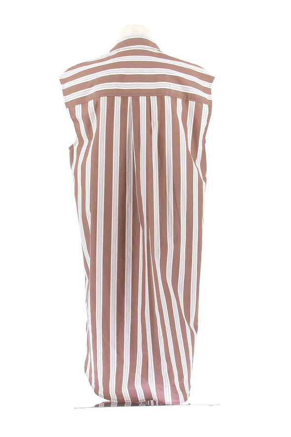 Robe chemise rayée