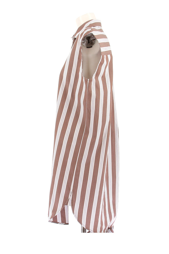 Robe chemise rayée