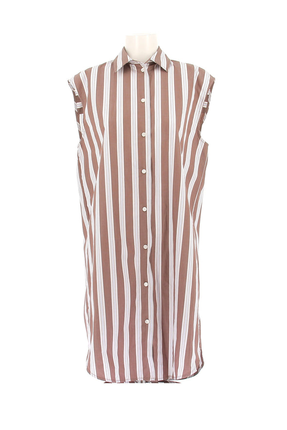 Robe chemise rayée