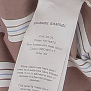 Robe chemise rayée
