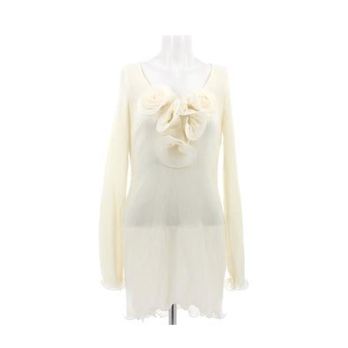 Robe de plage crème