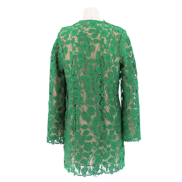 Robe en dentelle vert