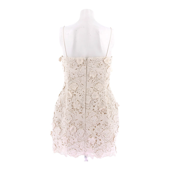 Robe en crochet crème