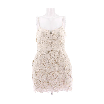 Robe en crochet crème