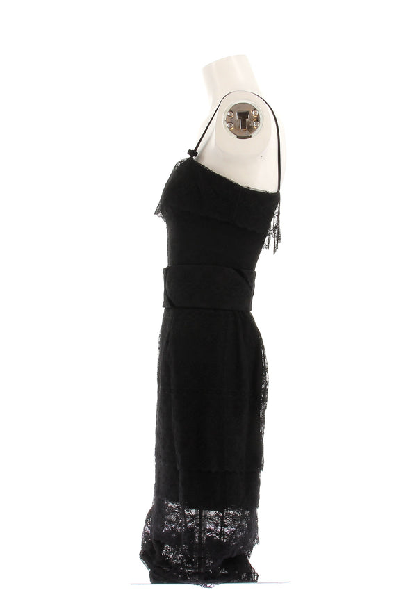 Robe en soie noire
