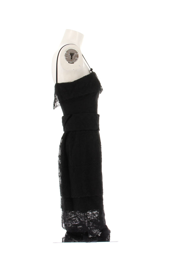 Robe en soie noire